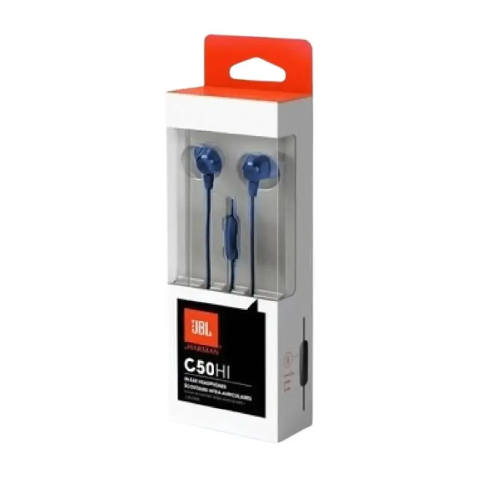 Audífonos In-Ear JBL C50HI 3.5 Mm Azul 5