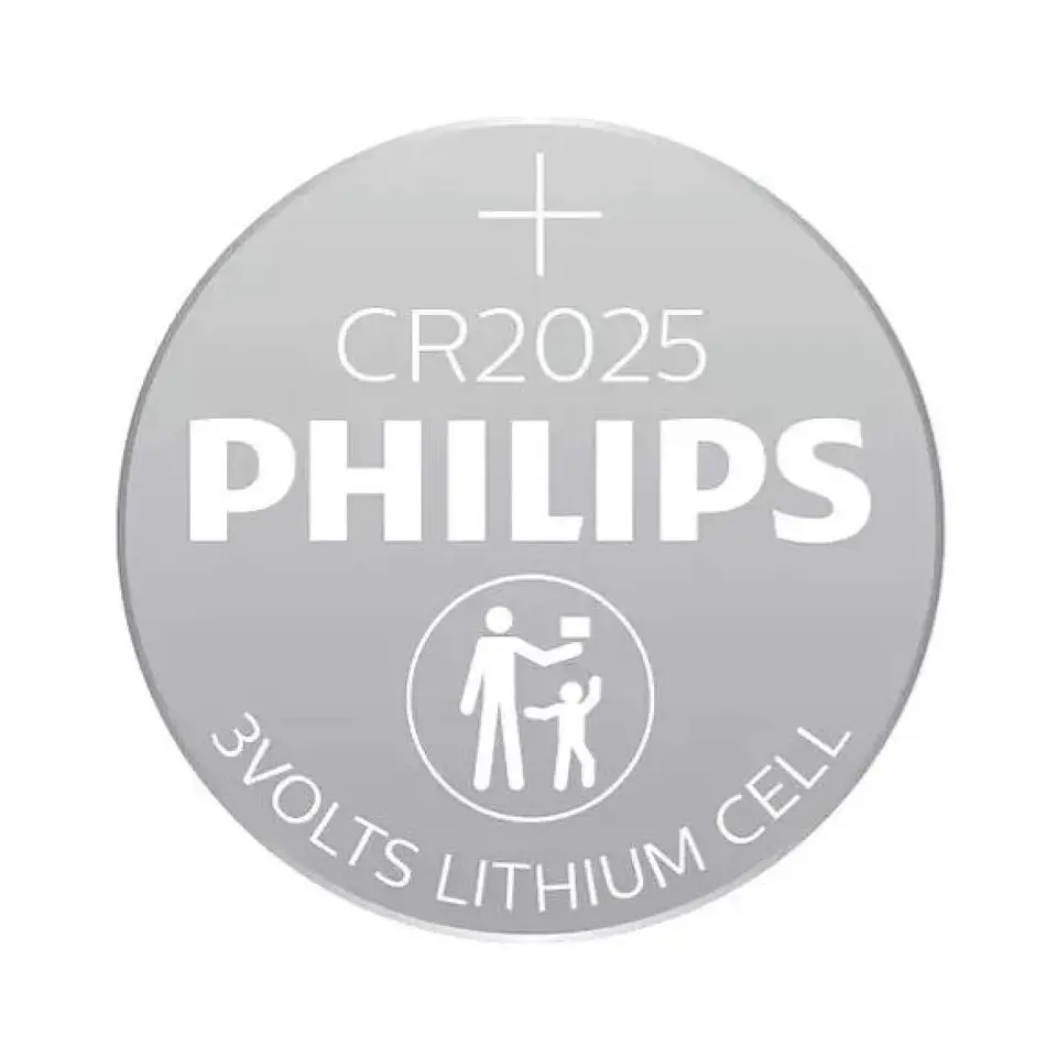 Pack 5 Pilas Cr2025 3v Tipo Botón Litio Philips 3