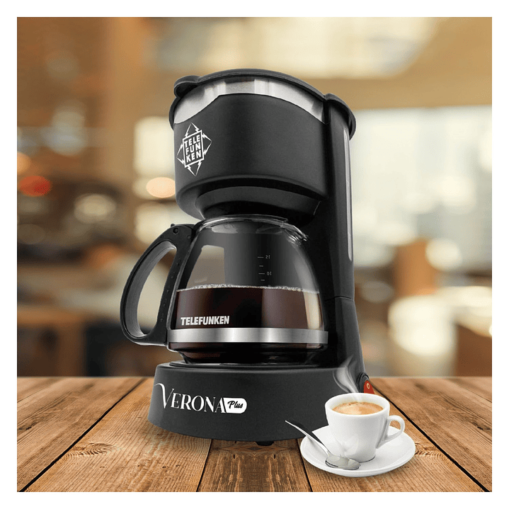 Cafetera Eléctrica Verona Plus Antigoteo 1.2lt Telefunken 6