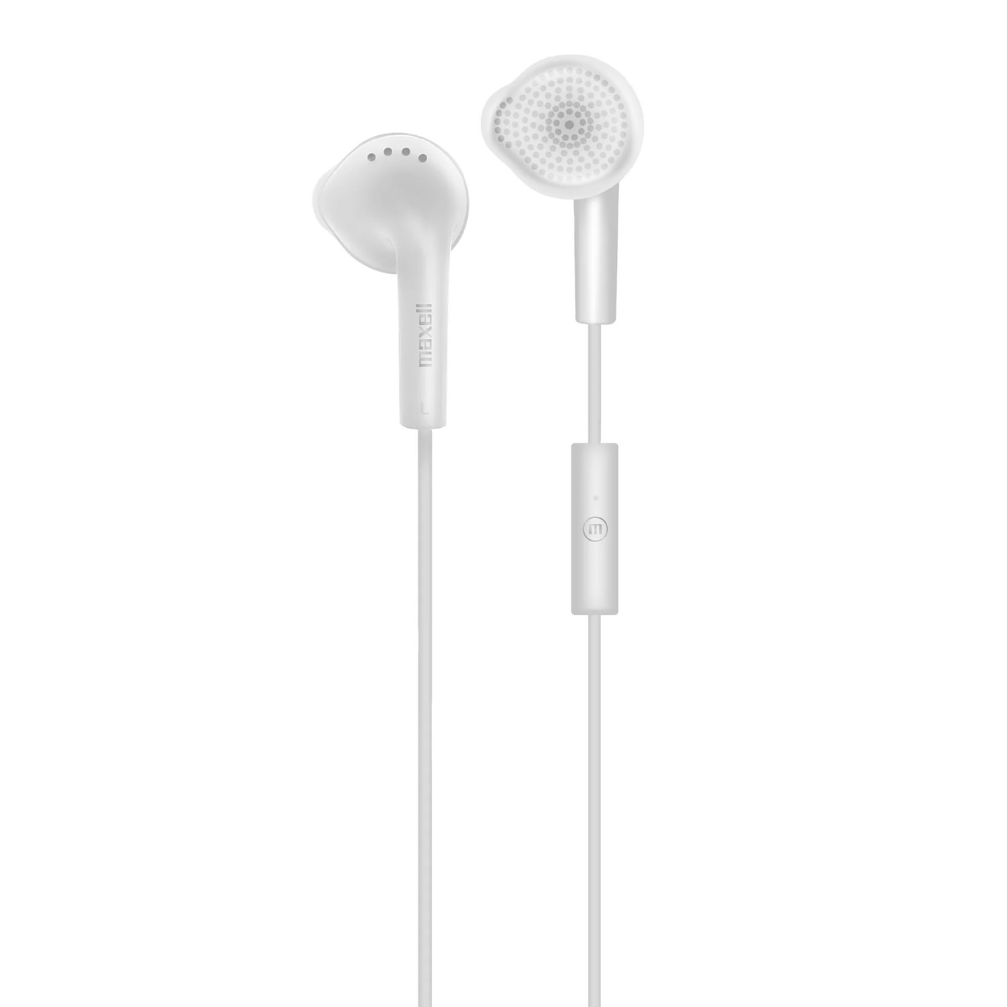 Audífonos Stereo Earbuds con Mic EB-MIC 3.5mm Maxell Blanco 2