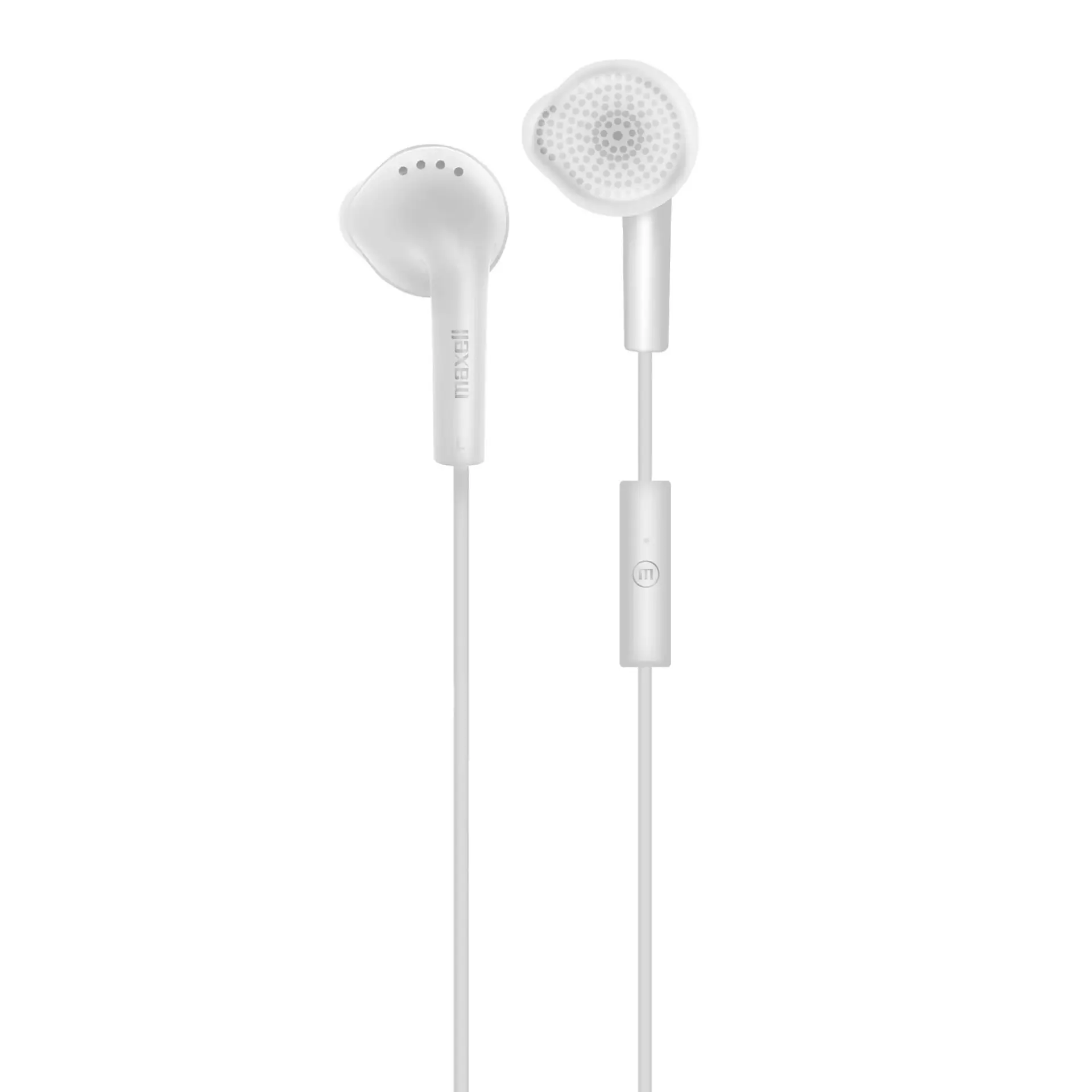 Audífonos Stereo Earbuds con Mic EB-MIC 3.5mm Maxell Blanco 2