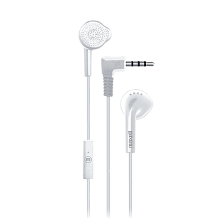 Audífonos Stereo Earbuds con Mic EB-MIC 3.5mm Maxell Blanco