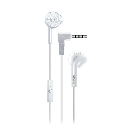 Audífonos Stereo Earbuds con Mic EB-MIC 3.5mm Maxell Blanco