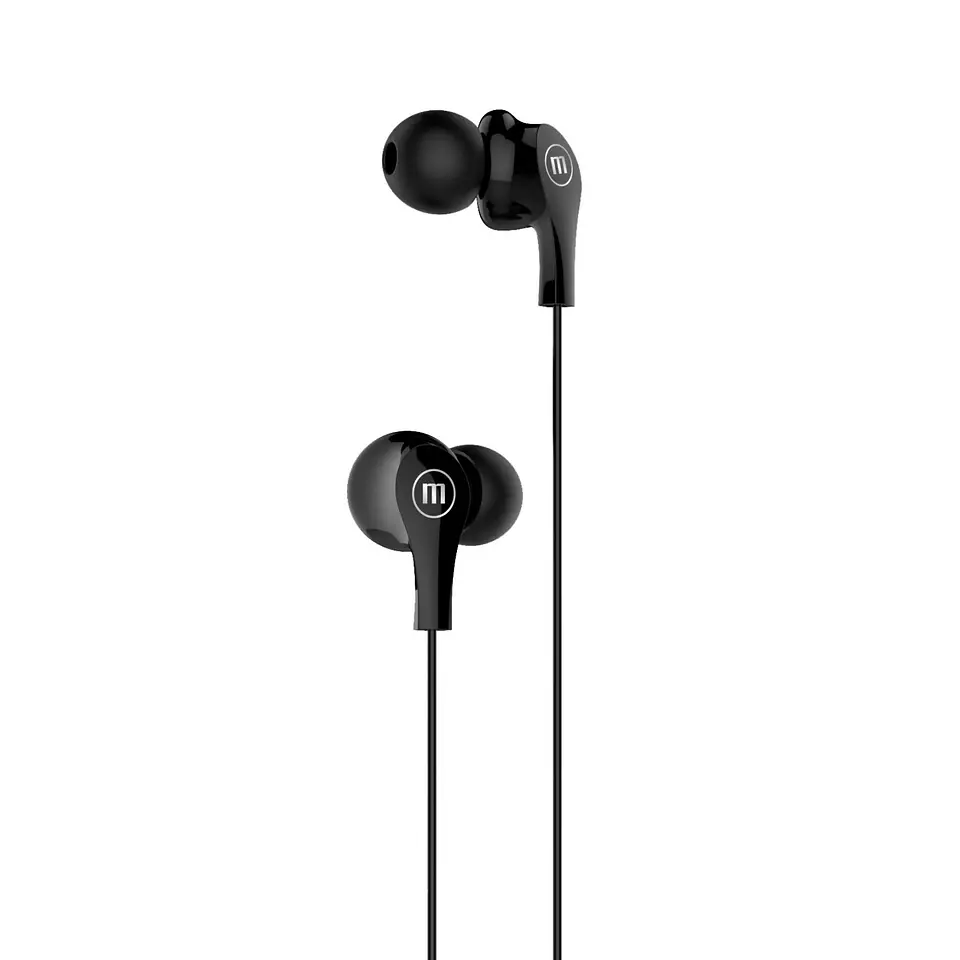 Audífonos Ultra Bass In-Mic 3.5mm Con Micrófono Maxell Negro 2