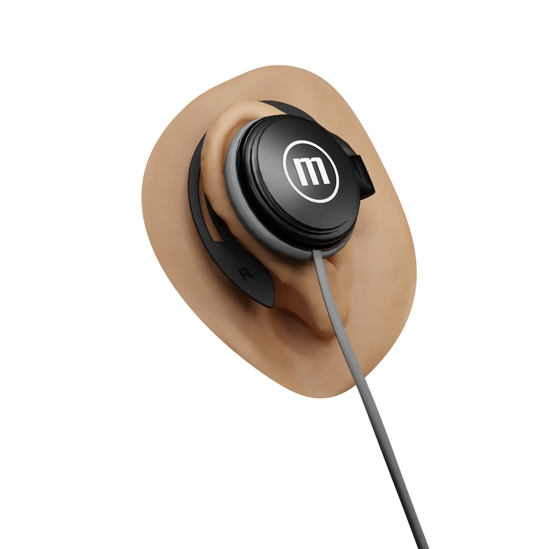 Audífonos De Gancho Con Mic EC-155 Earhook Maxell Negro 3