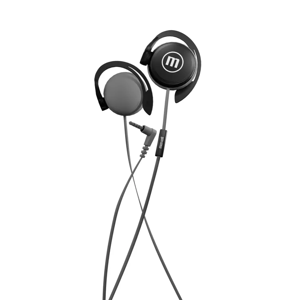 Audífonos De Gancho Con Mic EC-155 Earhook Maxell Negro 1