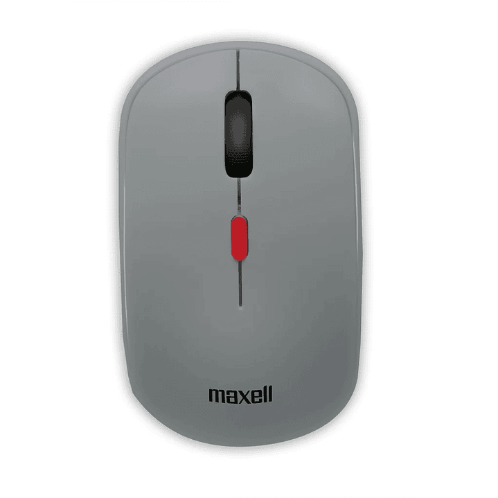Mouse Inalámbrico Ergonómico 1600 DPI MOWL-100 Maxell Gris 1