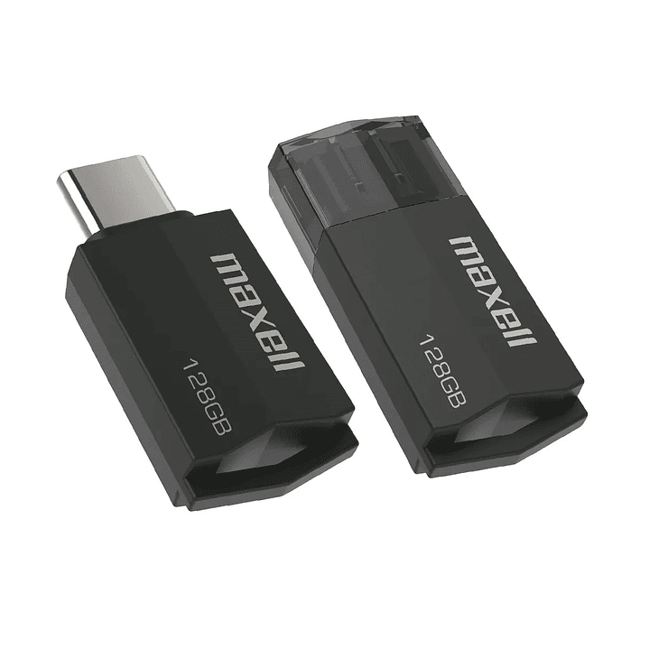 Pendrive Maxell USBTC Tipo C 128gb 3.2 Negro 2