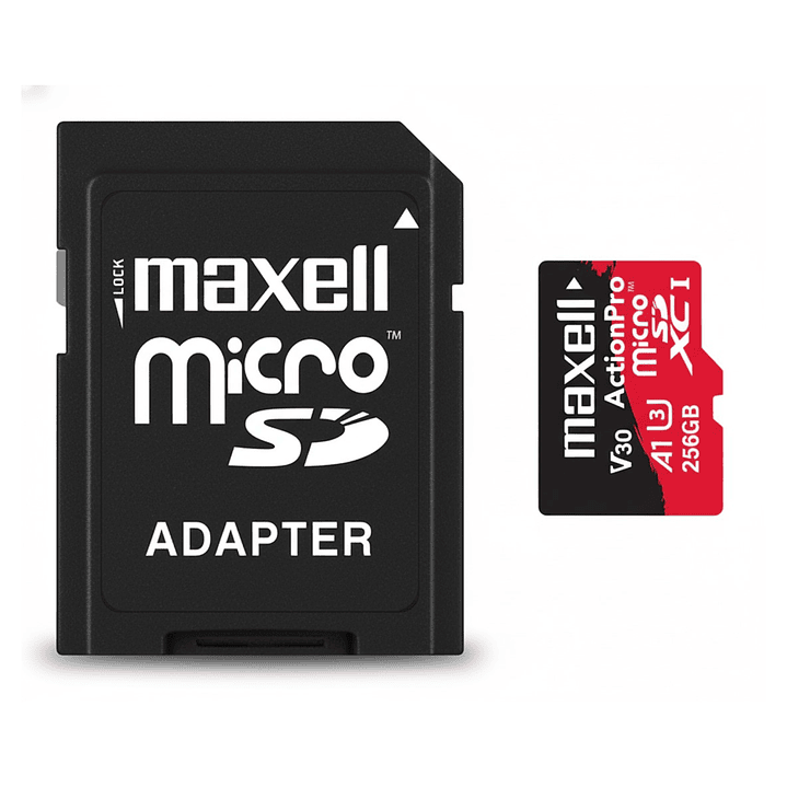 Tarjeta MicroSD Maxell 256GB UH-3 8K 100mb V30 3