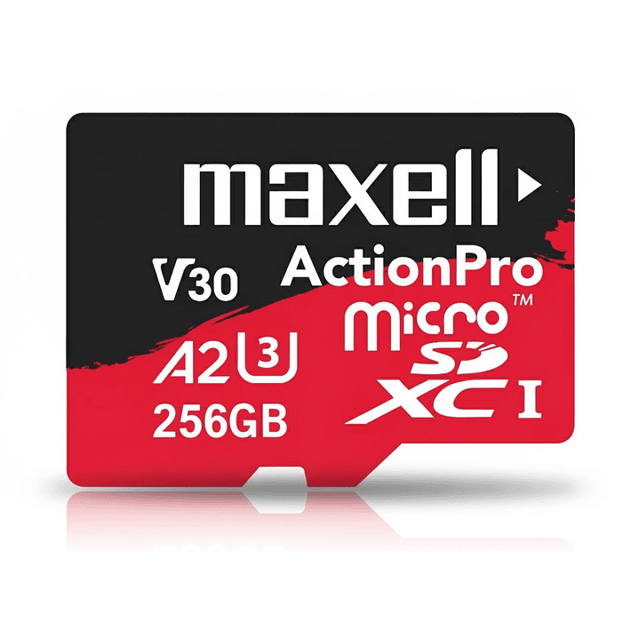 Tarjeta MicroSD Maxell 256GB UH-3 8K A2 180MB/S 3