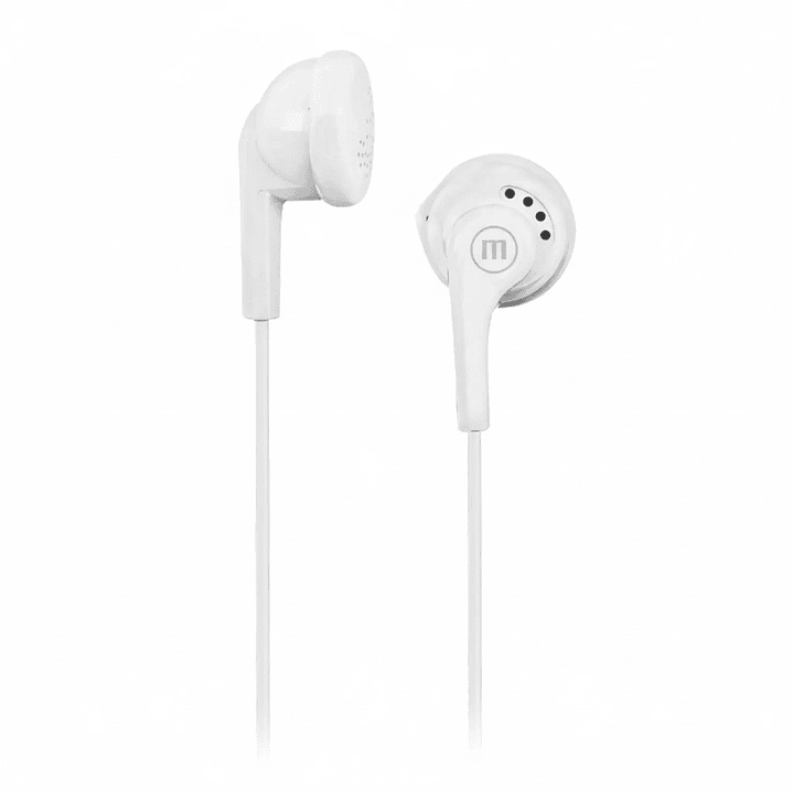 Audífono Stereo Buds Maxell EB-95 jack 3.5mm Blanco 2