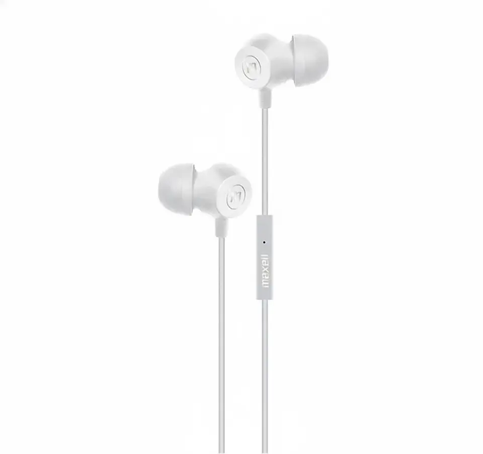 Audífonos Maxell INBAX Con Mic In Ear 3.5mm Blanco 1