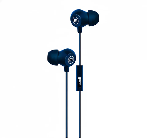Audífonos Maxell INBAX Con Mic In Ear 3.5mm Azul