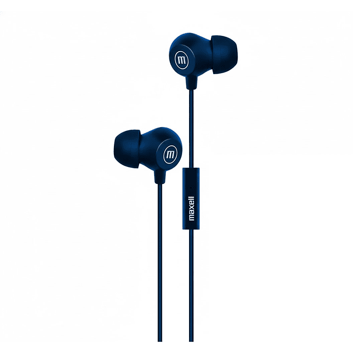 Audífonos Maxell INBAX Con Mic In Ear 3.5mm Azul 1