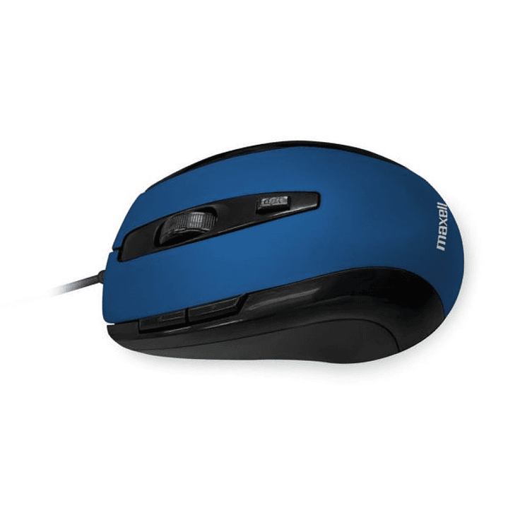 Mouse Óptico 5 Botones Con Cable USB MOWR-105 Maxell Azul 2