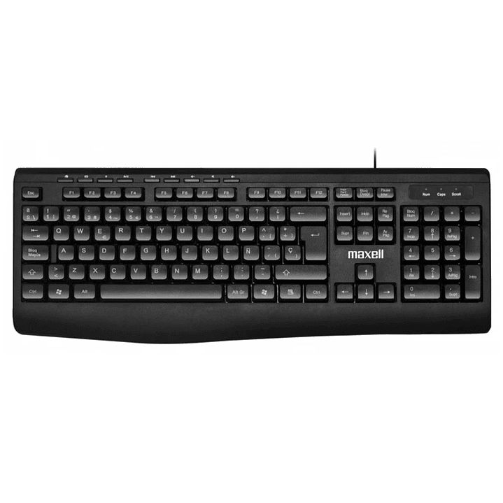 Teclado Multifuncional KB-100 USB Maxell Negro 1