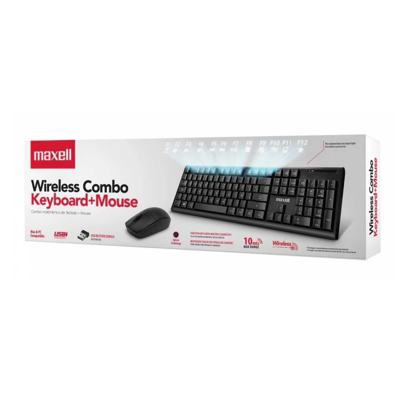 Kit Combo Teclado + Mouse Inalámbrico WKBC-200 Maxell 5