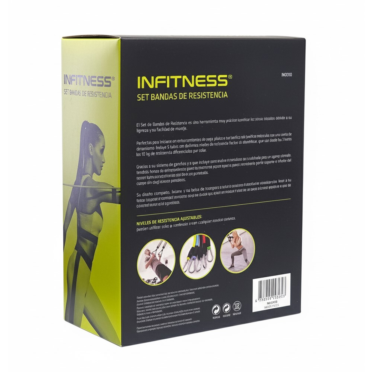 Pack 5 Bandas Elásticas Multicolor Infitness IN0010 150Lb 4