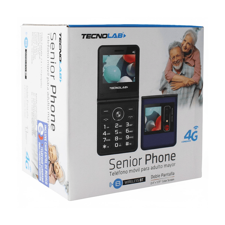 Teléfono Senior 4g Doble Pantalla Tecnolab Tl709BL 5