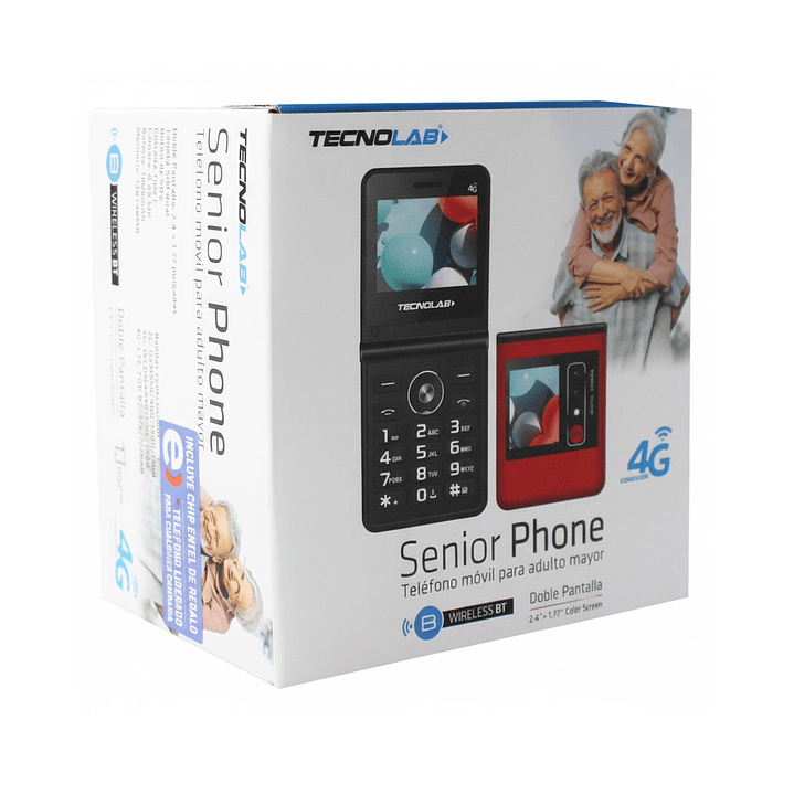 Teléfono Senior 4g Doble Pantalla Tecnolab Tl709R 5