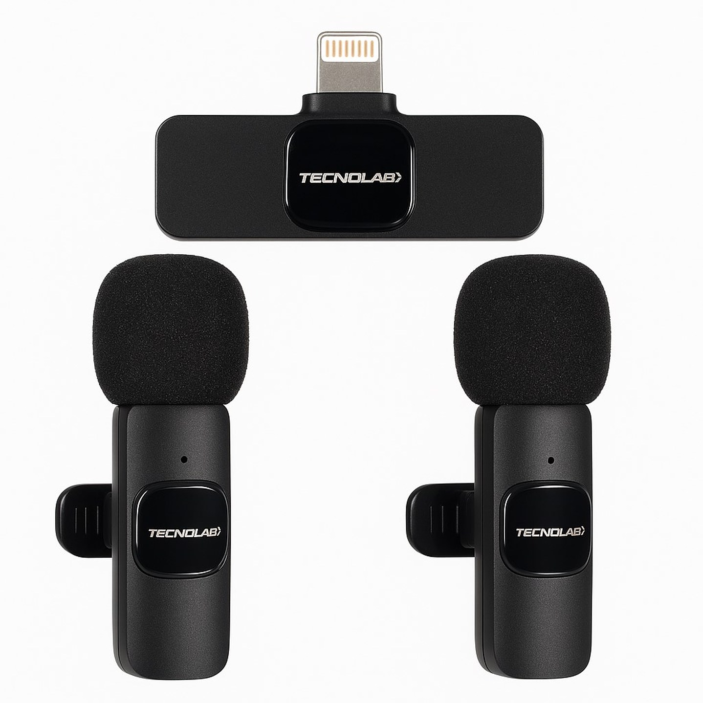 Kit 2 Micrófonos Lavalier inalámbricos LTNG Tecnolab Tl536 1