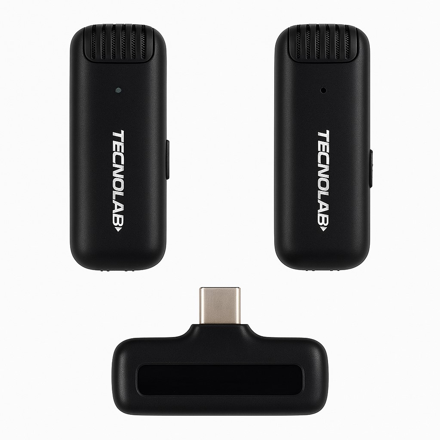 Kit 2 Micrófonos Lavalier Con Estuche Tipo C Tecnolab Tl536 3