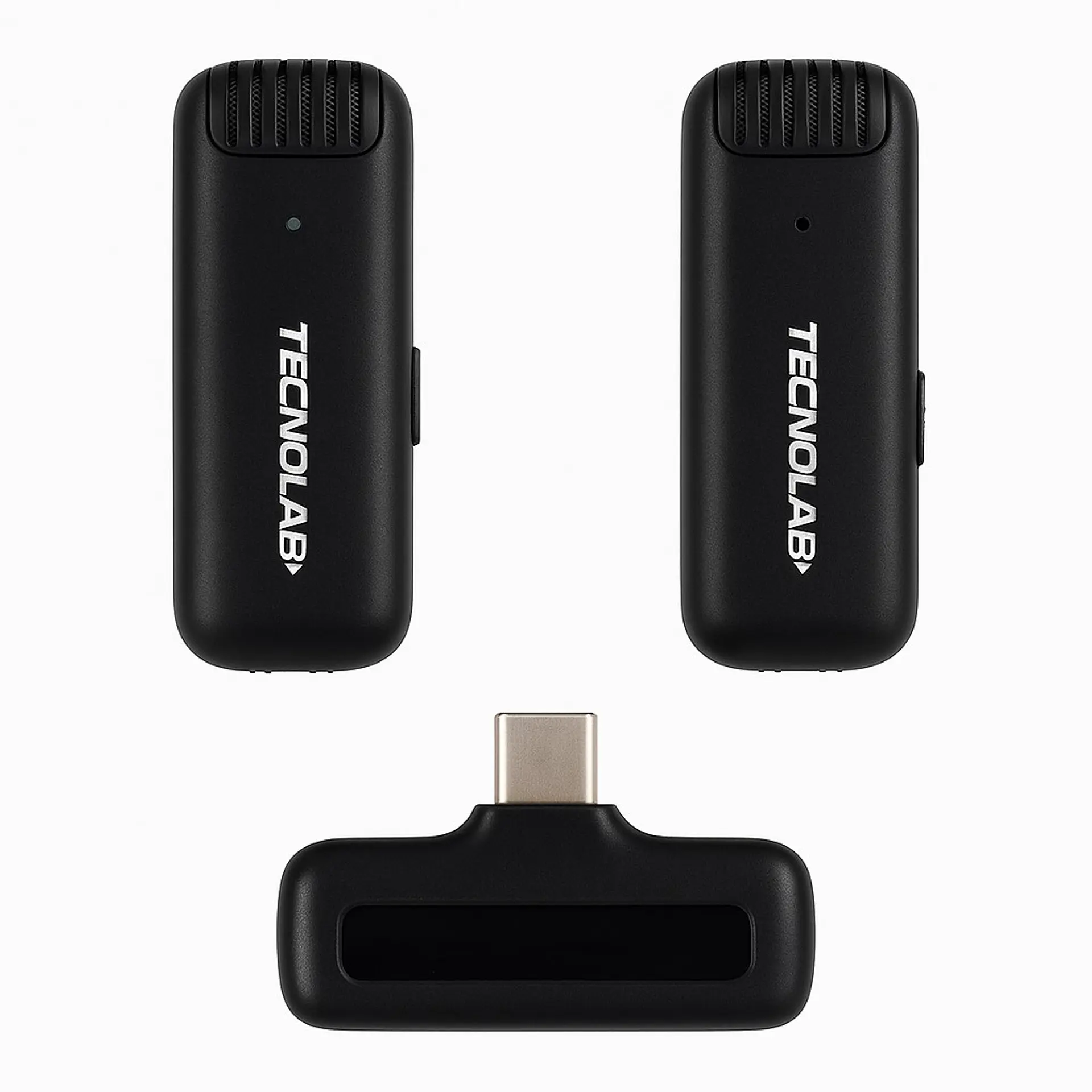 Kit 2 Micrófonos Lavalier Con Estuche Tipo C Tecnolab Tl536 3