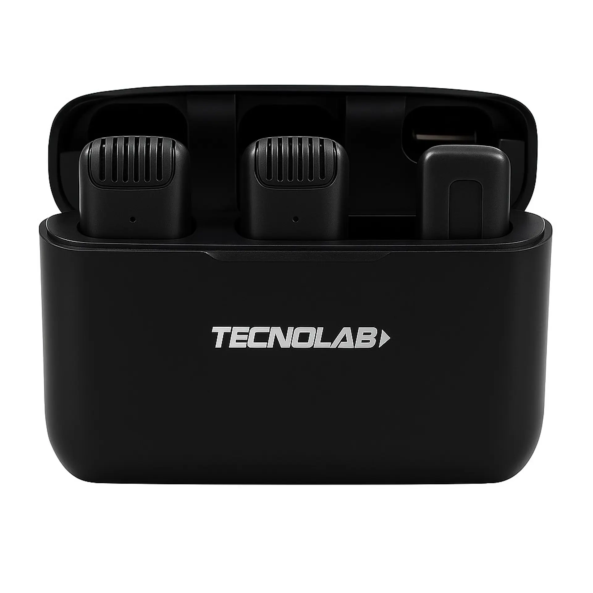 Kit 2 Micrófonos Lavalier Con Caja LTNG Tecnolab TL707 2