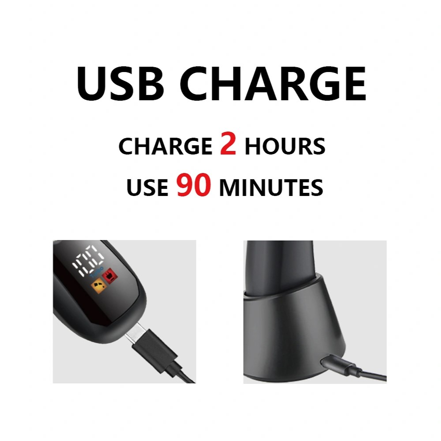 Afeitadora Rasuradora Cuerpo Y Barba Recargable HTC AT-018 5