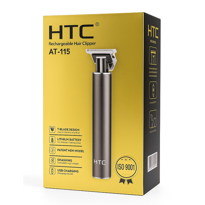 Cortadora De Pelo y Barba Inalámbrica HTC AT-115 5
