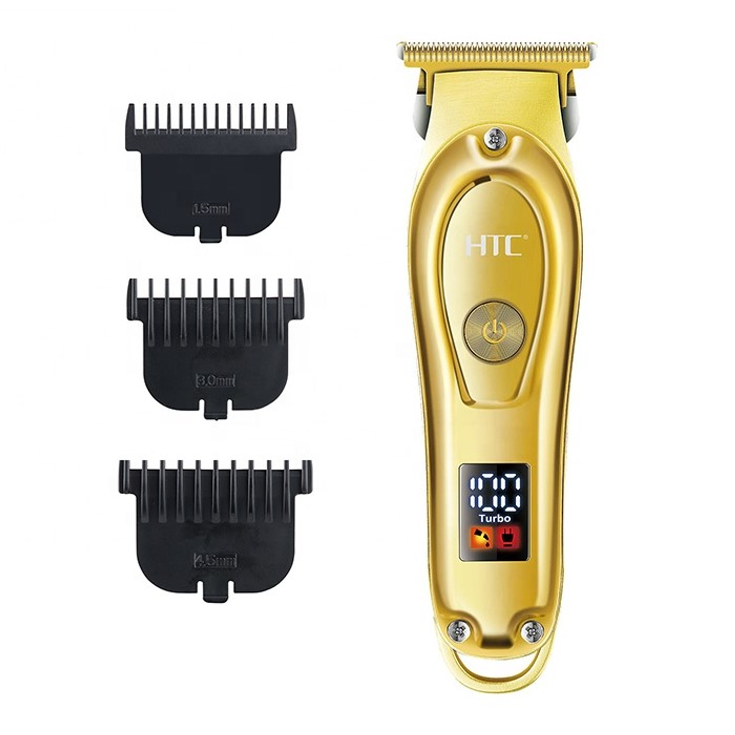 Cortadora De Pelo y Barba Inalámbrica HTC AT-176 Dorada 3