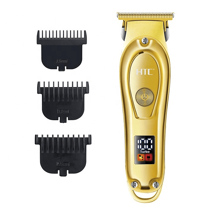 Cortadora De Pelo y Barba Inalámbrica HTC AT-176 Dorada 3