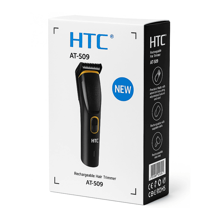 Cortadora De Pelo y Barba Inalámbrica HTC AT-509 6