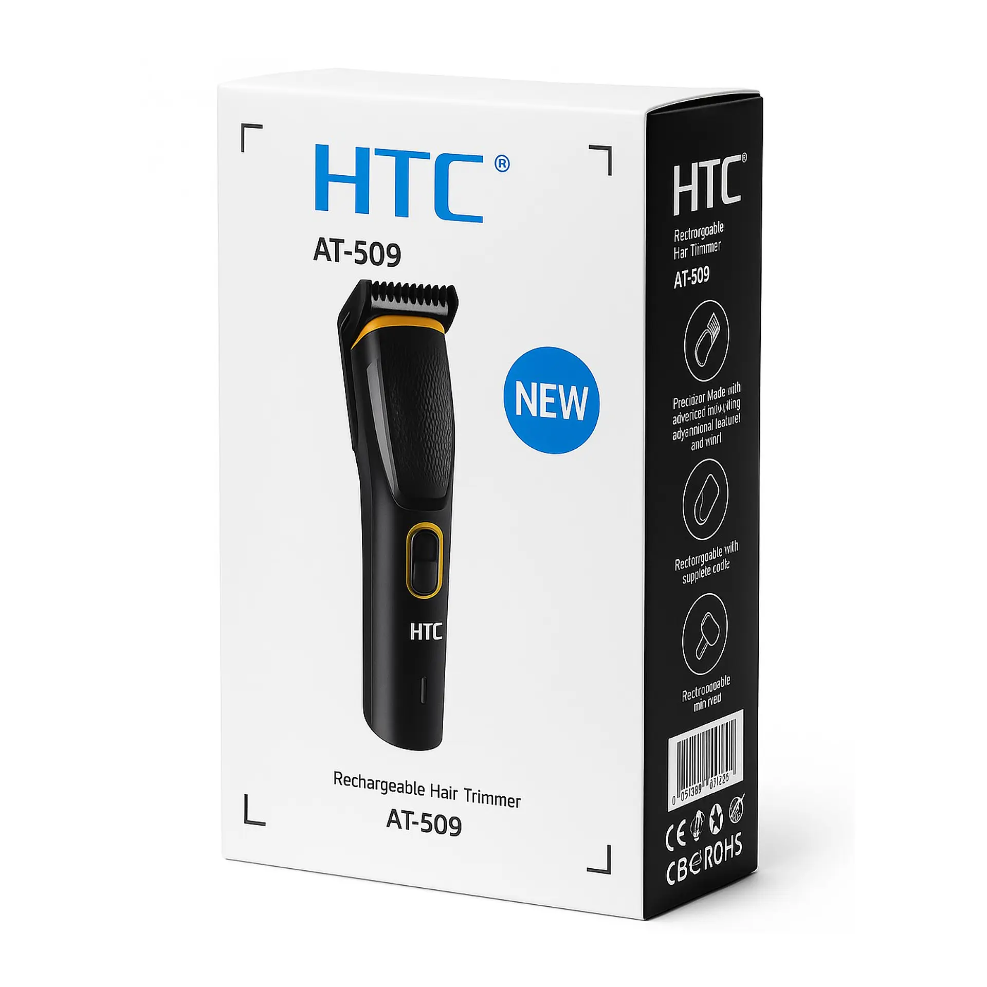 Cortadora De Pelo y Barba Inalámbrica HTC AT-509 6
