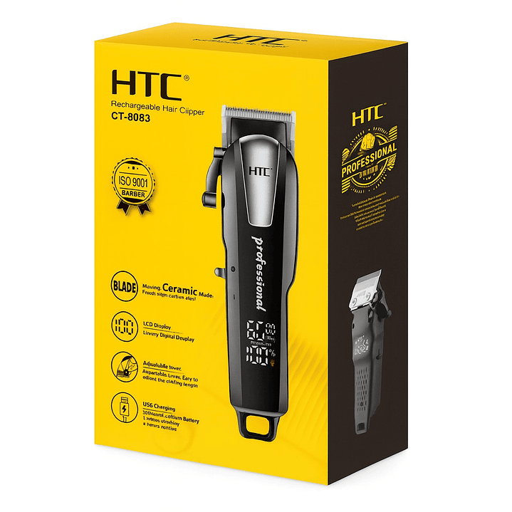 Cortadora De Pelo y Barba Inalámbrica HTC CT-8083 5