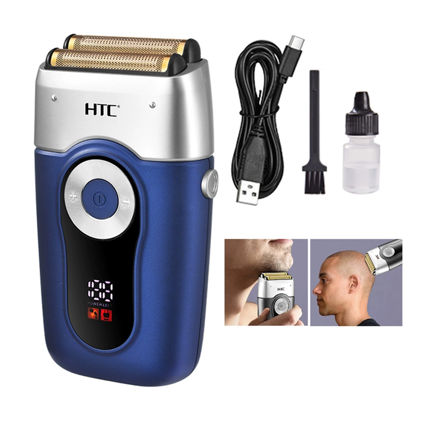 Afeitadora Inalámbrica Doble Lamina HTC GT-667 3