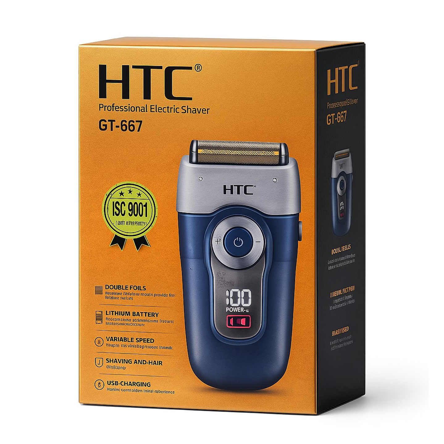 Afeitadora Inalámbrica Doble Lamina HTC GT-667 4