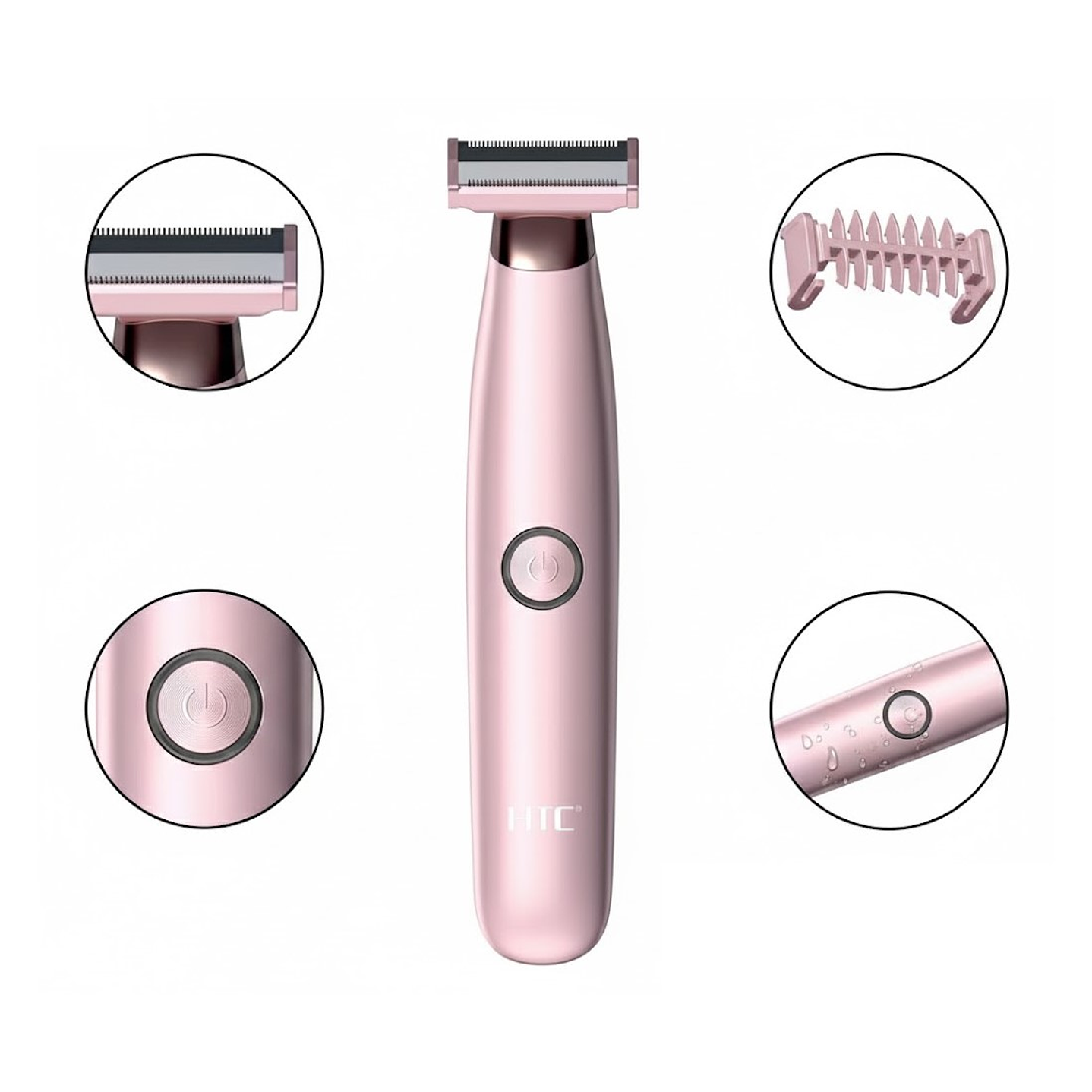 Depiladora Rebajadora Femenina Inalámbrica HTC HL-287 3