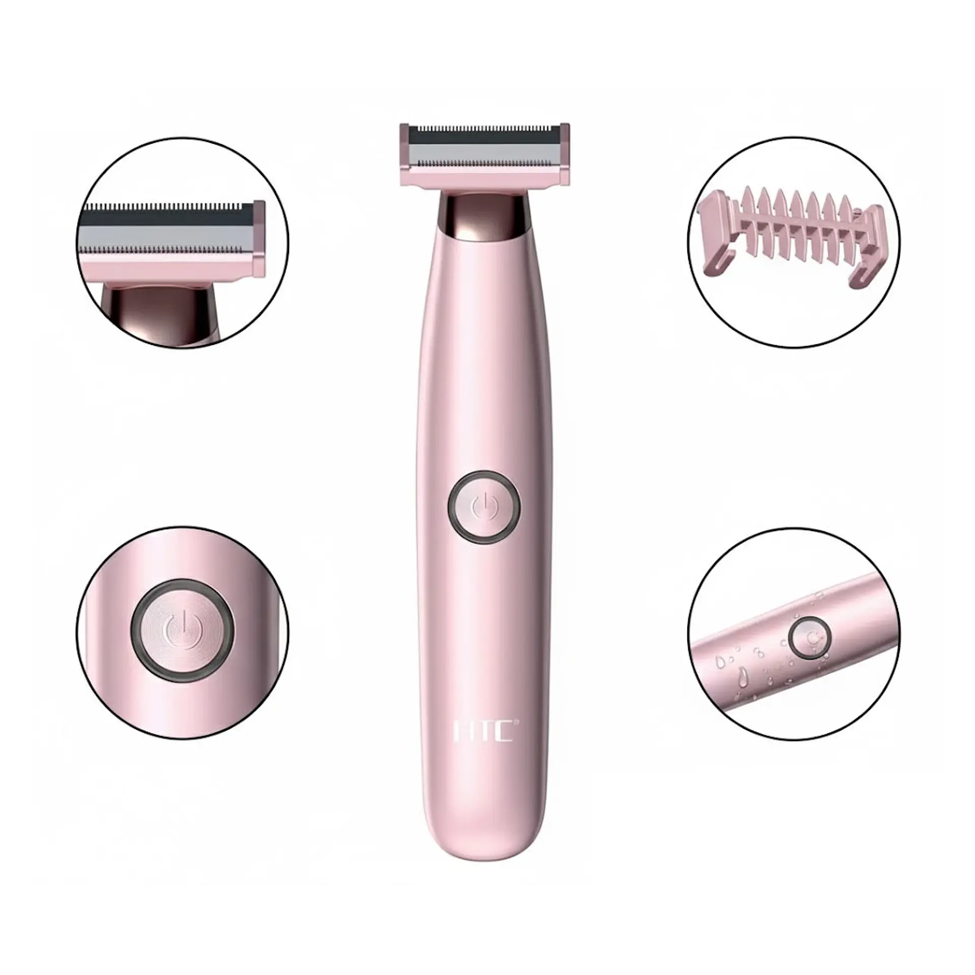 Depiladora Rebajadora Femenina Inalámbrica HTC HL-287 3