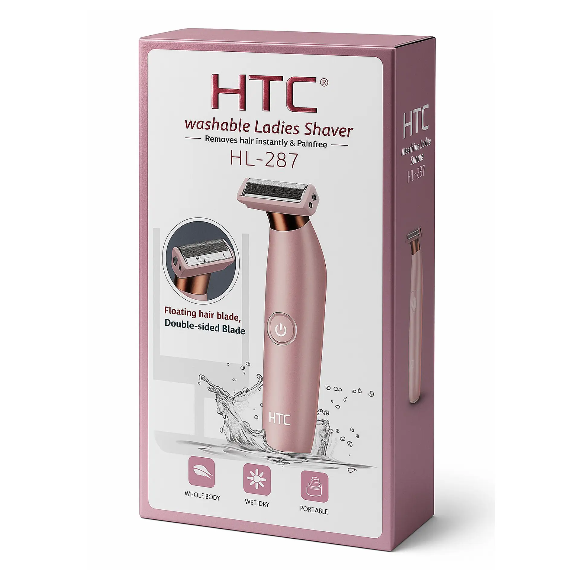 Depiladora Rebajadora Femenina Inalámbrica HTC HL-287 4