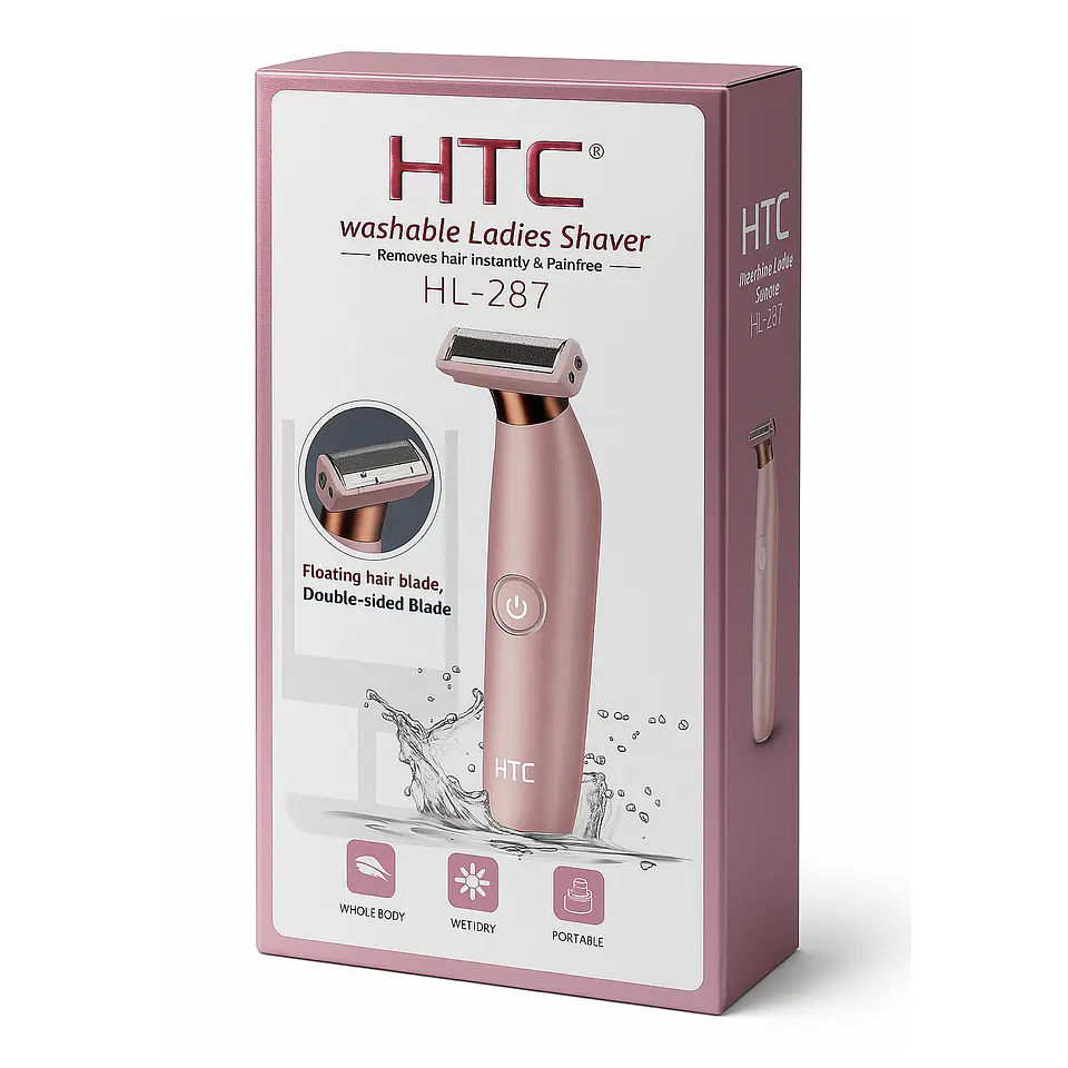 Depiladora Rebajadora Femenina Inalámbrica HTC HL-287 4