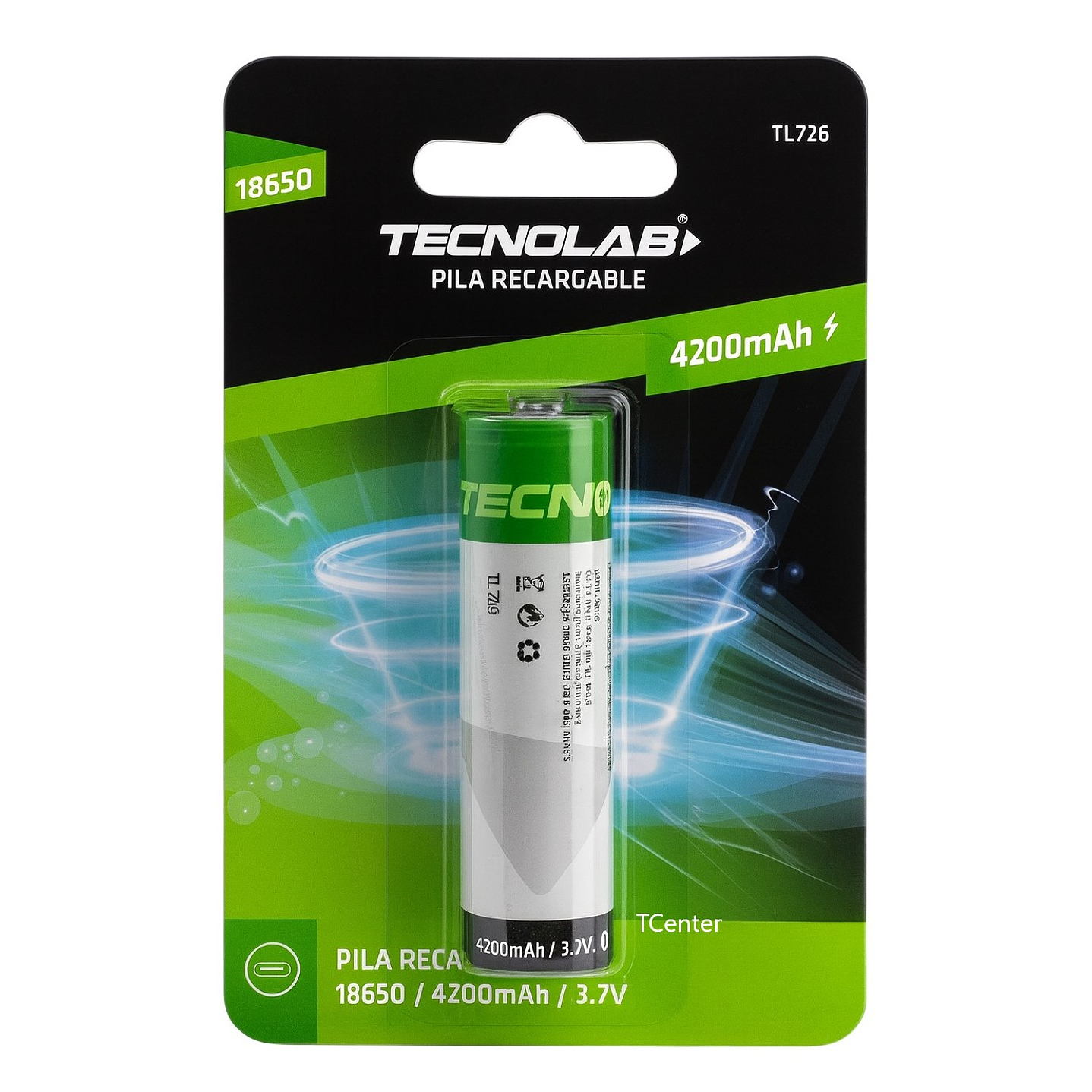 Batería Recargable 18650 3.7v Litio-ion Tecnolab 4200mha 1