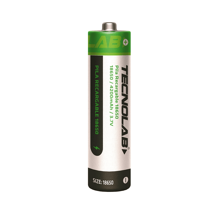 Batería Recargable 18650 3.7v Litio-ion Tecnolab 4200mha 2