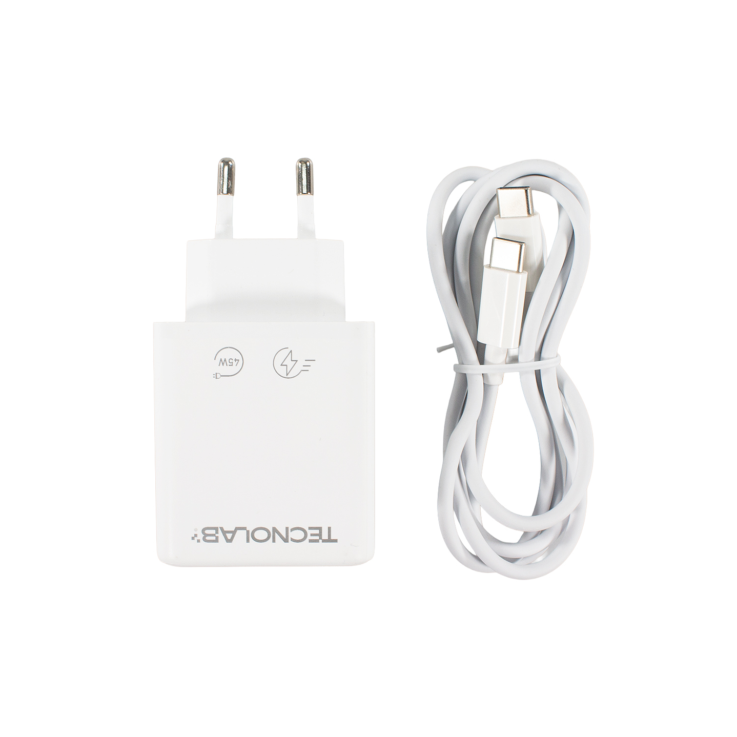 Cargador Ultra Rápido 45W QC 3.0 USB-C a C TL714 Tecnolab 1