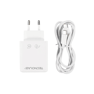 Cargador Ultra Rápido 45W QC 3.0 USB-C a C TL714 Tecnolab