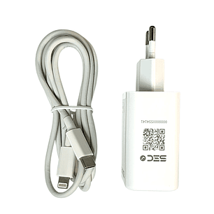 Cargador Ultra Rápido 45W USB-C a Ltng TL811 Tecnolab