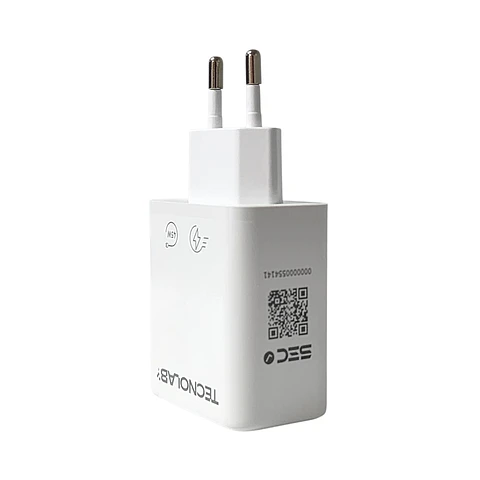 Cargador Ultra Rápido 45W QC 3.0 TL810 Doble Puerto Tecnolab
