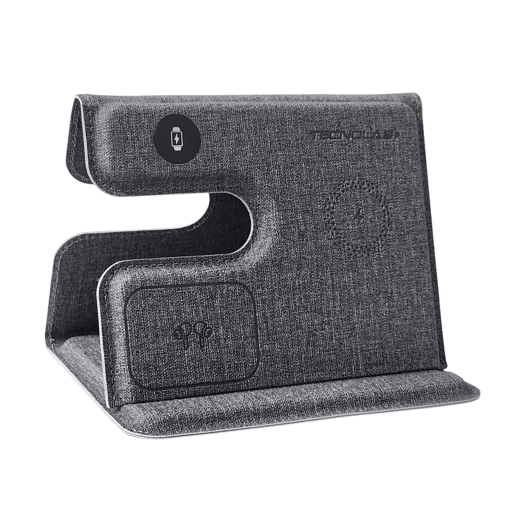 Cargador inalámbrico plegable 3 en 1 Qi 15W TL661 Tecnolab 7