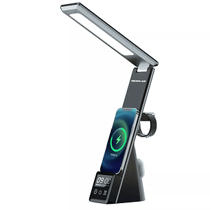 Lámpara Escritorio 4 en 1+ Cargador Inalámbrico Qi Tecnolab