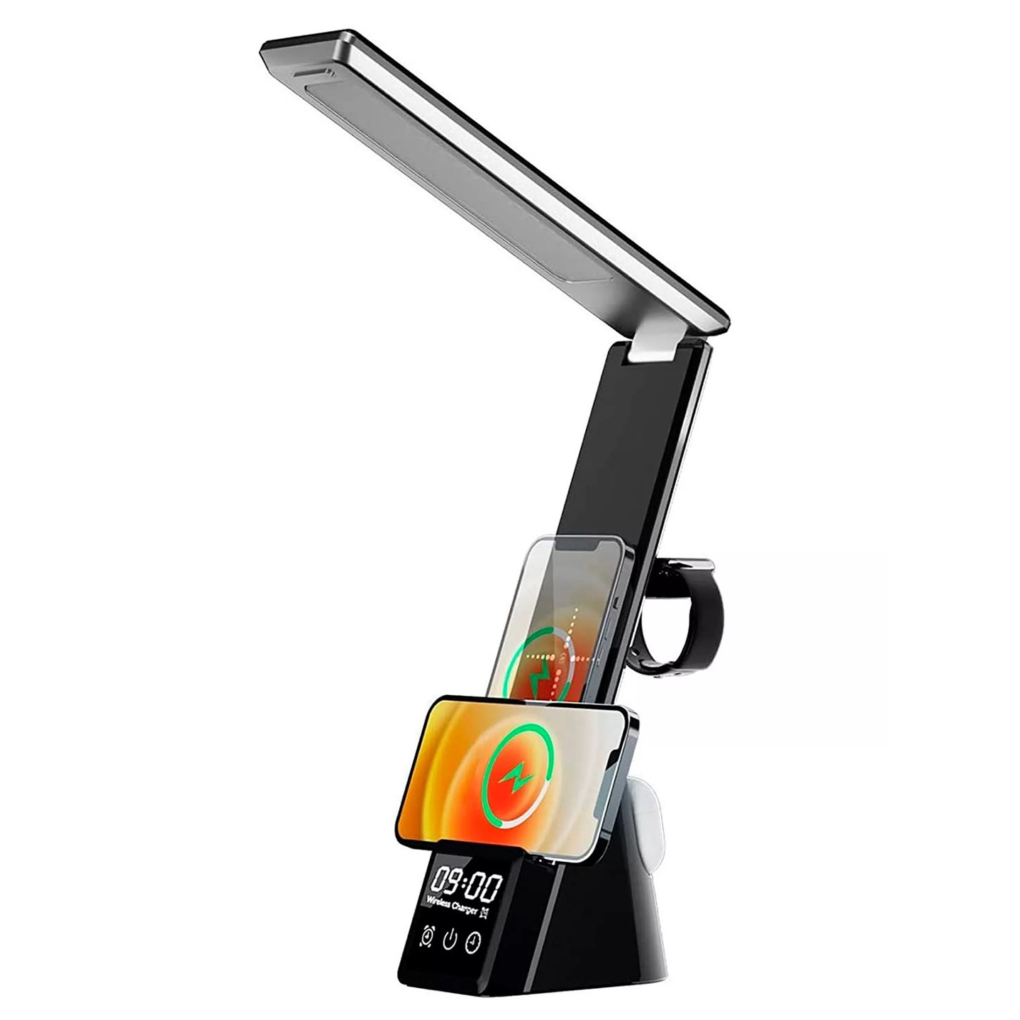 Lámpara Escritorio 4 en 1+ Cargador Inalámbrico Qi Tecnolab 3